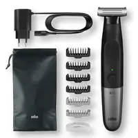 Braun Series X XT5200 Máquina de afeitar de láminas Recortadora Negro, Metálico
