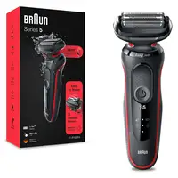 Braun Series 5 50-R1000s Máquina de afeitar de láminas Negro, Rojo