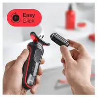 Braun Series 5 50-R1000s Máquina de afeitar de láminas Negro, Rojo