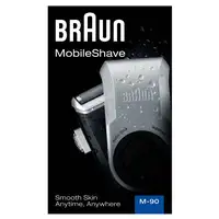 Braun MobileShave PocketGo M90 Azul, Plata