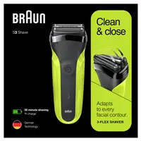 Braun Series 3 81702940 afeitadora Máquina de afeitar de láminas Recortadora Negro