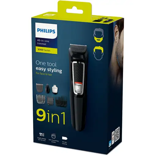 Philips MULTIGROOM Series 3000 MG3740/15 Cara y cabello 9 en 1