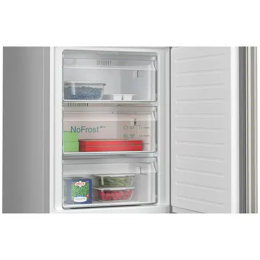 Siemens iQ300 KG36N2ICF nevera y congelador Independiente 321 L C Acero inoxidable