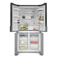 Siemens iQ300 KF96NVPEA nevera puerta lado a lado Independiente 605 L E Plata