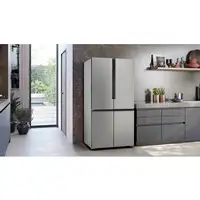 Siemens iQ300 KF96NVPEA nevera puerta lado a lado Independiente 605 L E Plata