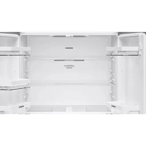 Siemens iQ300 KF96NVPEA nevera puerta lado a lado Independiente 605 L E Plata