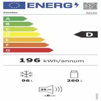 Cecotec Bolero CoolMarket 356 Independiente 356 L D Blanco