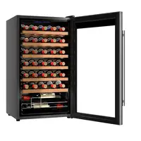 Cecotec 02716 enfriador de vino Nevera de vino Independiente Negro, Plata, Transpa