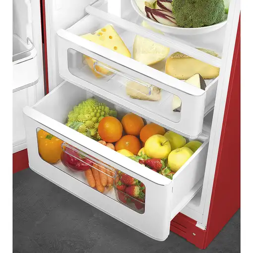 Smeg FAB30LRD5 nevera y congelador Independiente 294 L D Rojo