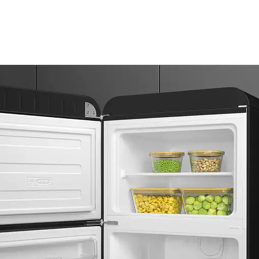 Smeg FAB30LBL5 nevera y congelador Independiente 294 L D Negro