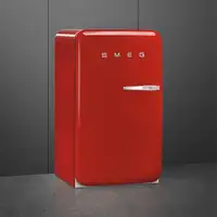 Smeg FAB10LRD6 frigorífico Independiente 105 L D Rojo