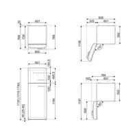Smeg FAB30LSV5 nevera y congelador Independiente 294 L D Plata
