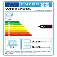 Whirlpool Elements Steam OMSR58RU1SB 71 L Negro