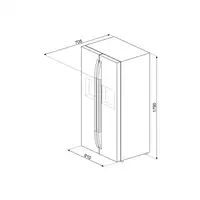 Smeg SBS63XDF nevera puerta lado a lado Independiente 580 L F Acero inoxidable