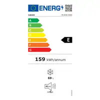 Haeger FR-80W.008A congelador Congelador vertical Independiente 69 L E Blanco