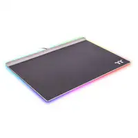 Thermaltake Argent MP1 RGB Alfombrilla de ratón para juegos Negro, Titanio