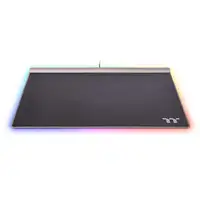 Thermaltake Argent MP1 RGB Alfombrilla de ratón para juegos Negro, Titanio