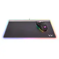 Thermaltake Argent MP1 RGB Alfombrilla de ratón para juegos Negro, Titanio