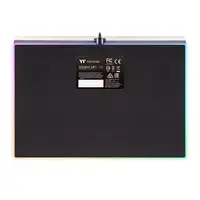 Thermaltake Argent MP1 RGB Alfombrilla de ratón para juegos Negro, Titanio