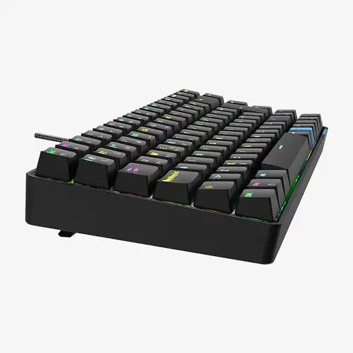 Hiditec GKE010006 teclado Juego USB + RF Wireless + Bluetooth QWERTY Español Negro