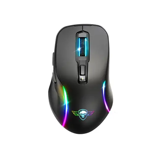 Spirit of Gamer S-EM50BK ratón Juego mano derecha RF Wireless + Bluetooth + USB Ty