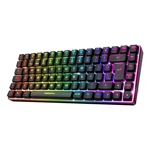 Spirit of Gamer CLA-EK70ES teclado Juego RF inalámbrica + USB QWERTY Español Negro