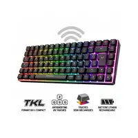 Spirit of Gamer CLA-EK70ES teclado Juego RF inalámbrica + USB QWERTY Español Negro