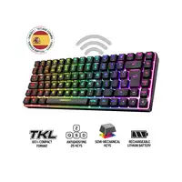 Spirit of Gamer CLA-EK70ES teclado Juego RF inalámbrica + USB QWERTY Español Negro