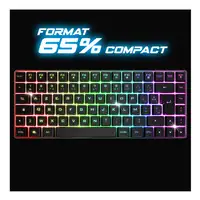 Spirit of Gamer CLA-EK70ES teclado Juego RF inalámbrica + USB QWERTY Español Negro