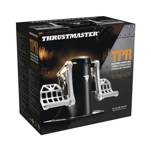 Thrustmaster TPR Rudder Negro, Plata USB Simulador de Vuelo Analógico PC