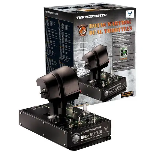 Thrustmaster HOTAS Warthog Dual Throttles Negro USB Simulador de Vuelo PC