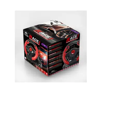 Spirit of Gamer Race Wheel Pro 1 Negro, Rojo USB Volante + Pedales Analógico/Digit