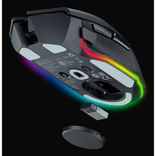 Razer Basilisk V3 Pro 35K ratón Juego mano derecha RF Wireless + Bluetooth + USB T