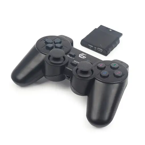 Gembird JPD-WDV-01 mando y volante Negro RF Gamepad PC, Playstation 2, Playstation