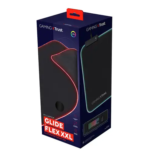 Trust GXT 764 Glide-Flex XXL Alfombrilla de ratón para juegos Negro