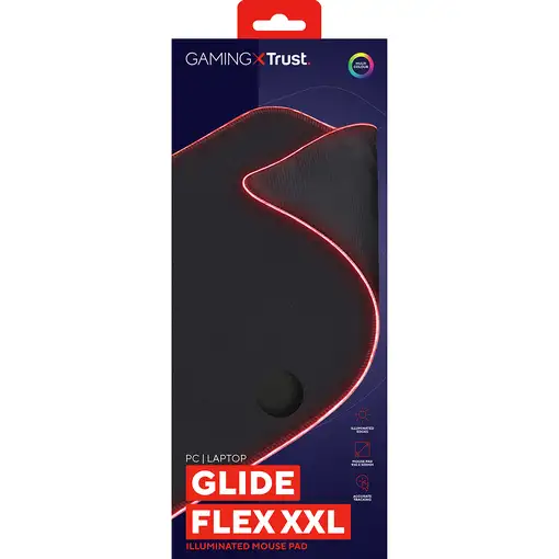 Trust GXT 764 Glide-Flex XXL Alfombrilla de ratón para juegos Negro