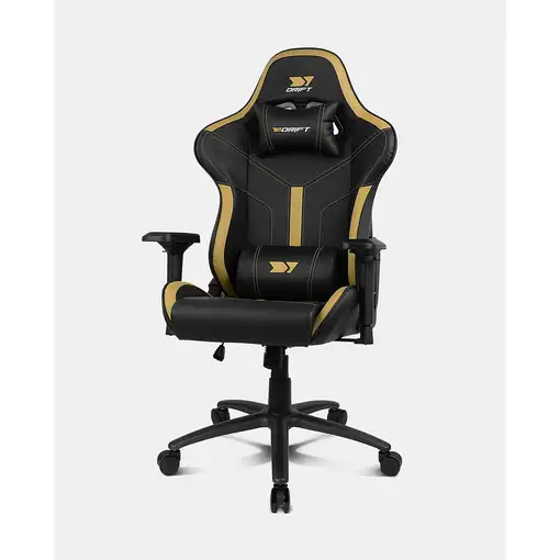 DRIFT DR350 Butaca para jugar Asiento acolchado Oro, Negro