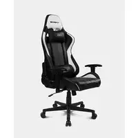 DRIFT DR175 Silla para videojuegos universal Asiento acolchado Negro, Blanco