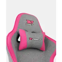 DRIFT DR90 PRO Silla para videojuegos de PC Asiento acolchado Gris, Rosa