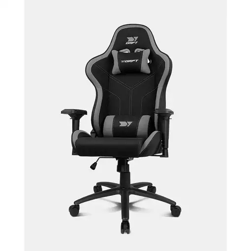 DRIFT DR110BGRAY silla para videojuegos Butaca para jugar Asiento acolchado Negro,