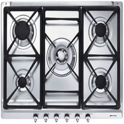 Smeg SE70SGH-5 Acero inoxidable Integrado Encimera de gas 5 zona(s)