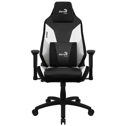 Aerocool ADMIRALBW Silla Gaming Profesional, Cojines Acolchados, Tecnología Air, N