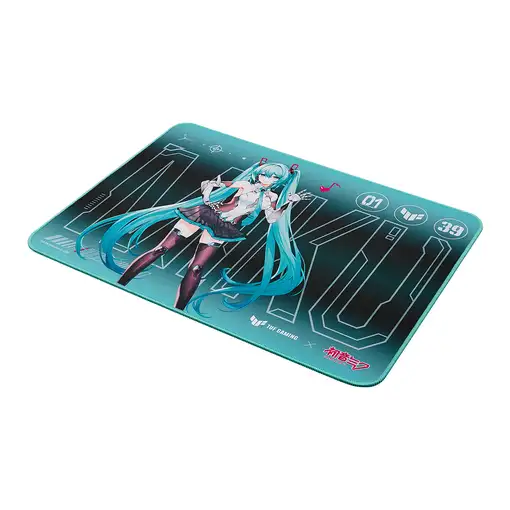 ASUS TUF Gaming P1 Hatsune Miku Edition Alfombrilla de ratón para juegos Turquesa