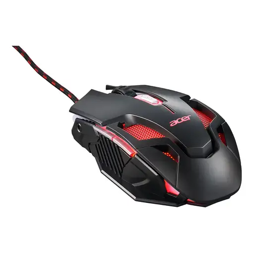 Acer Nitro Gaming NMW200 Black ratón Juego Ambidextro USB tipo A Óptico 7200 DPI