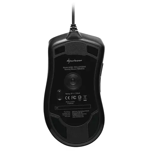 Sharkoon Skiller SGM2 ratón Juego mano derecha USB tipo A Óptico 6400 DPI