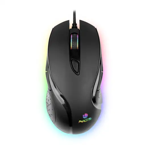 NGS GMX-125 ratón Juego Ambidextro USB tipo A Óptico 7200 DPI