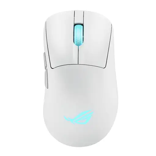 ASUS ROG Keris II Origin WHT ratón Juego mano derecha RF Wireless + Bluetooth + US