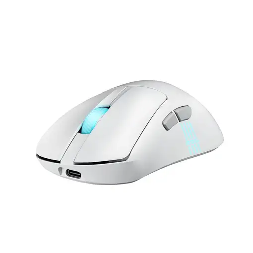 ASUS ROG Keris II Origin WHT ratón Juego mano derecha RF Wireless + Bluetooth + US