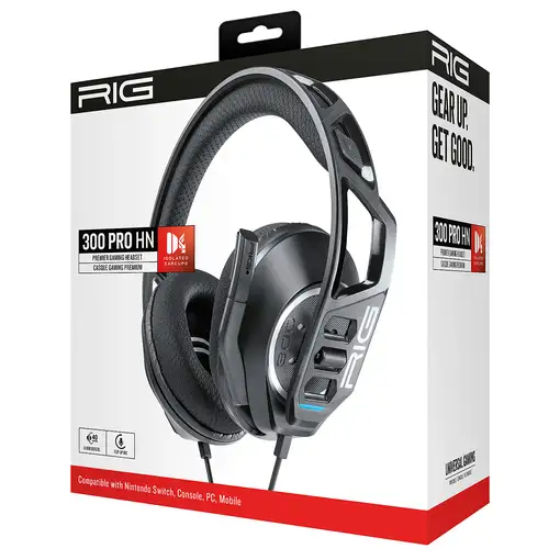 NACON RIG 300 PRO HN Auriculares Alámbrico Diadema Juego Negro