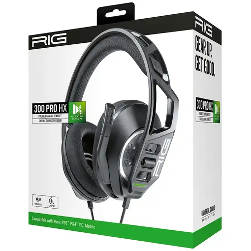NACON RIG 300 PRO HX Auriculares Alámbrico Diadema Juego Negro